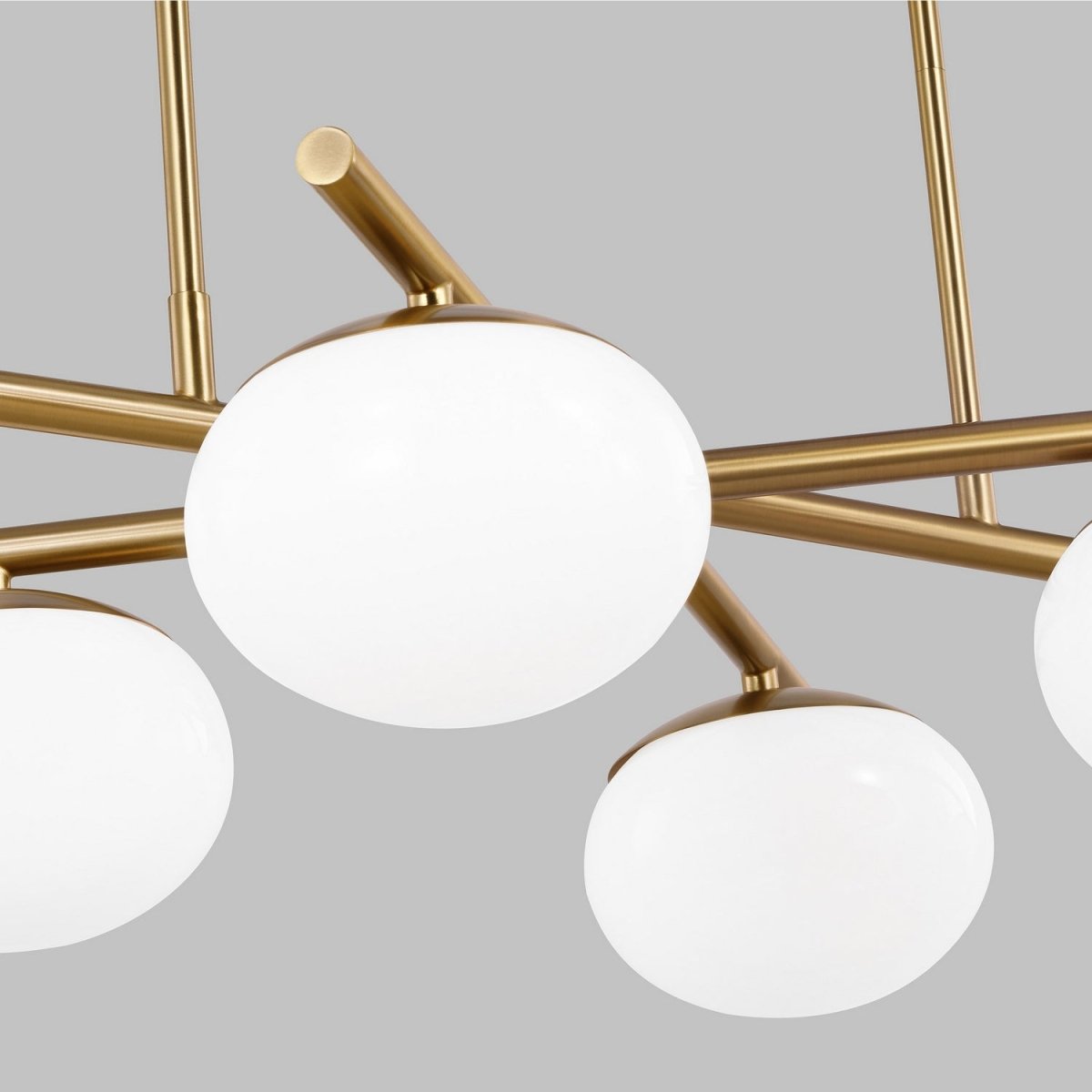 Suspension linéaire Lune - Laiton bruni 6 by Visual Comfort Studio | Luminaires & cie
