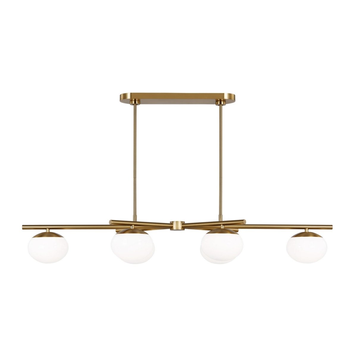Suspension linéaire Lune - Laiton bruni 6 by Visual Comfort Studio | Luminaires & cie