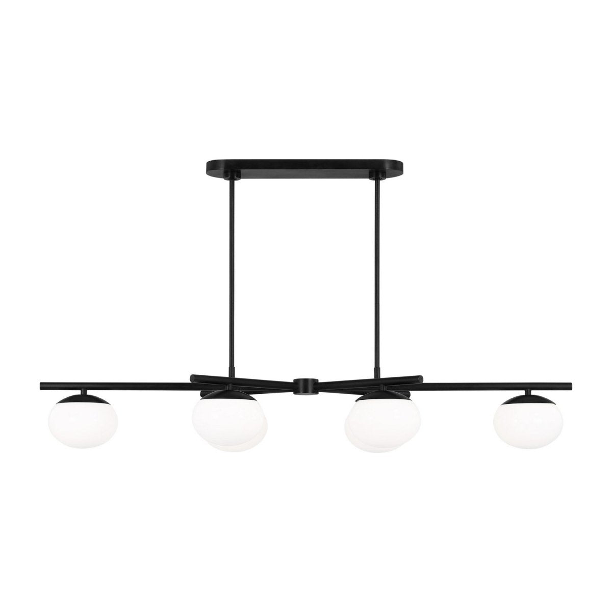 Suspension linéaire Lune - Laiton bruni 6 by Visual Comfort Studio | Luminaires & cie