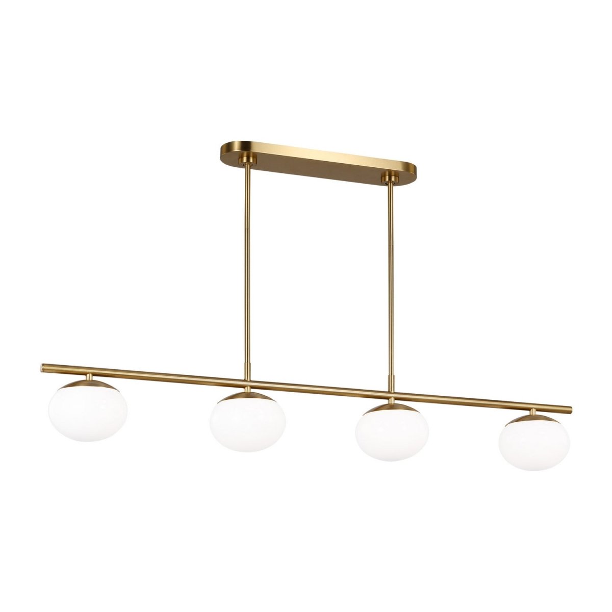 Suspension linéaire Lune - Laiton bruni 6 by Visual Comfort Studio | Luminaires & cie