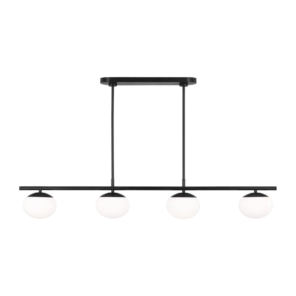 Suspension linéaire Lune - Laiton bruni 6 by Visual Comfort Studio | Luminaires & cie