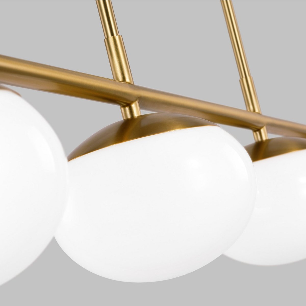 Suspension linéaire Lune - Laiton bruni 6 by Visual Comfort Studio | Luminaires & cie