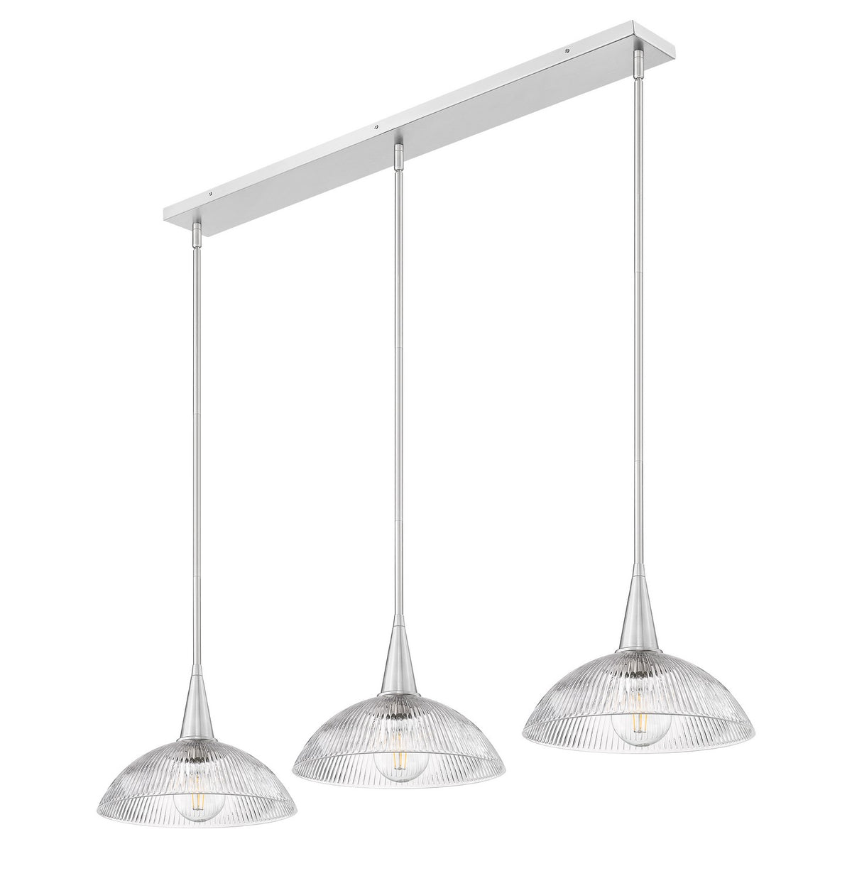 Suspension linéaire Lunelle Nickel brossé – vue 2
