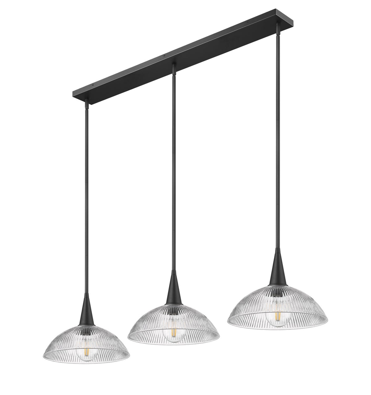 Suspension linéaire Lunelle Noir mat – vue 3
