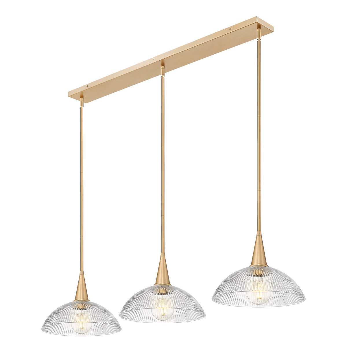 Suspension linéaire Lunelle Or moderne – Z-Lite