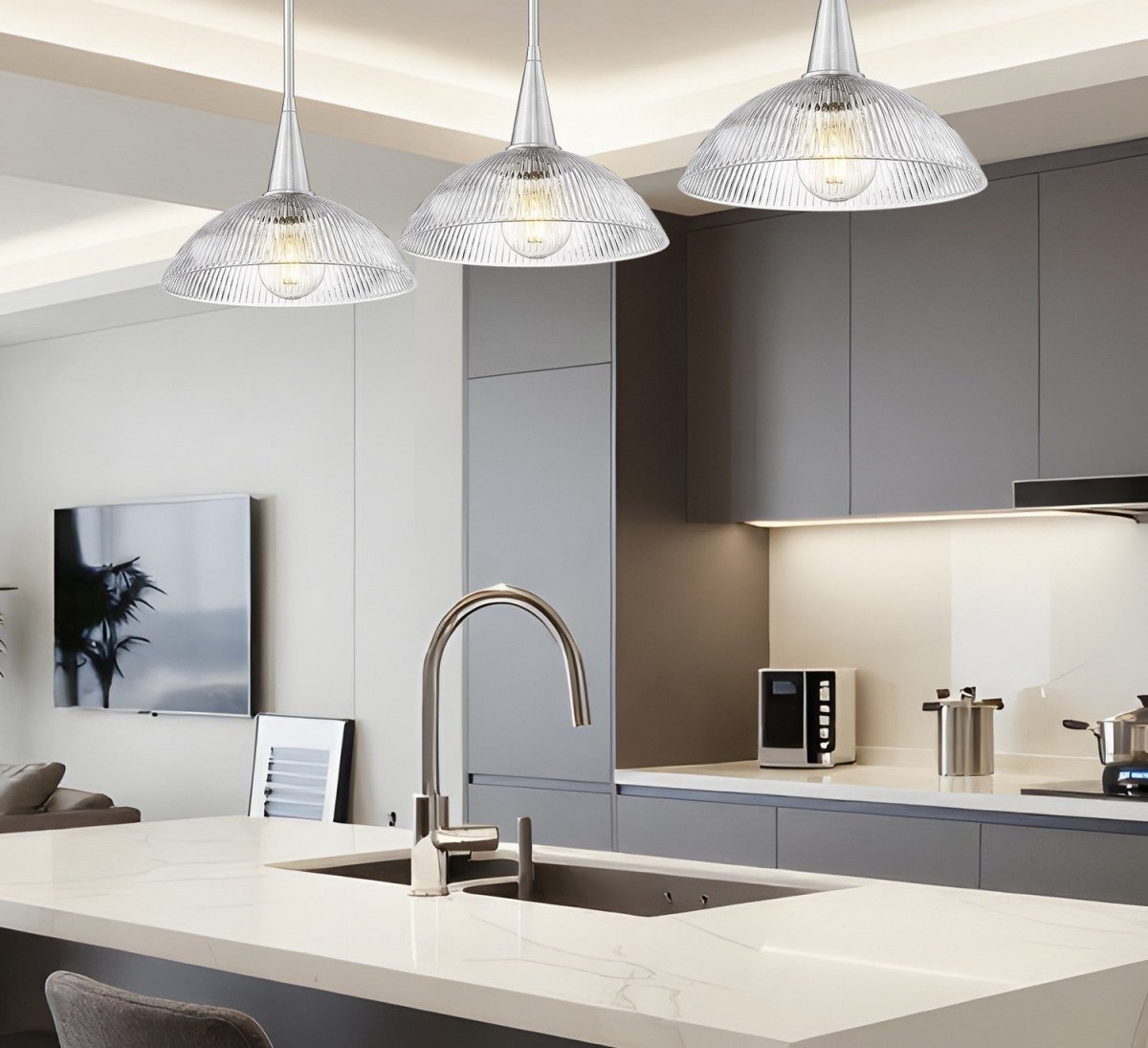 Suspension linéaire Lunelle - Or moderne by Z-Lite | Luminaires & cie