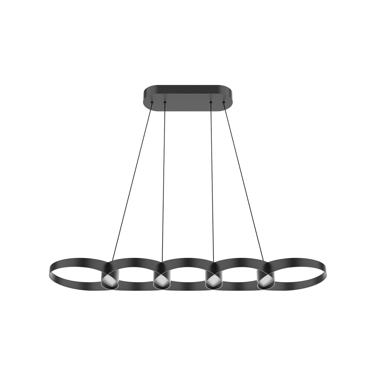 Suspension linéaire Maestro Noir – vue 2