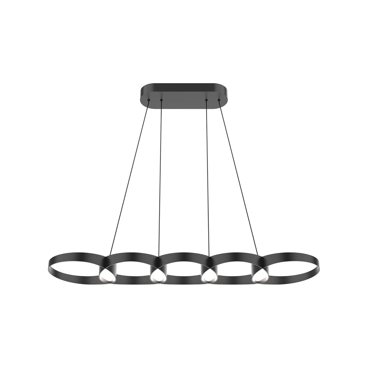 Suspension linéaire Maestro Noir – vue 3