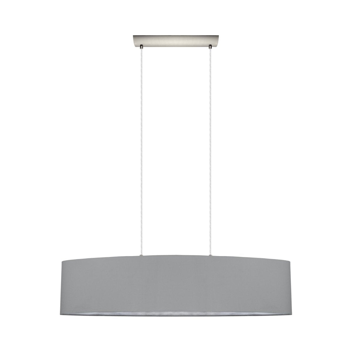 Suspension linéaire Maserlo - Gris et argent by Eglo | Luminaires & cie