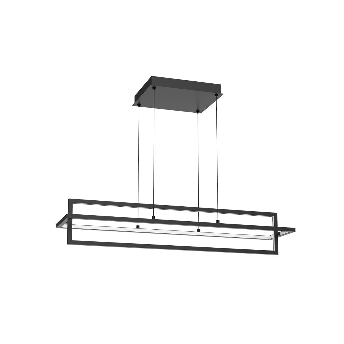 Suspension linéaire Mondrian - Noir 35 1/2" by Kuzco Lighting | Luminaires & cie