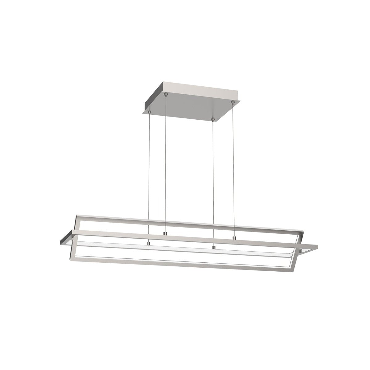 Suspension linéaire Mondrian - Nickel brossé 35 1/2" by Kuzco Lighting | Luminaires & cie