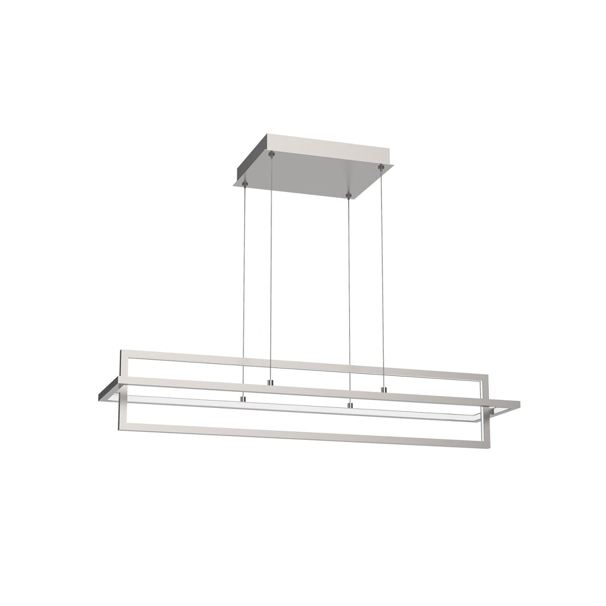 Suspension linéaire Mondrian - Nickel brossé 35 1/2" by Kuzco Lighting | Luminaires & cie