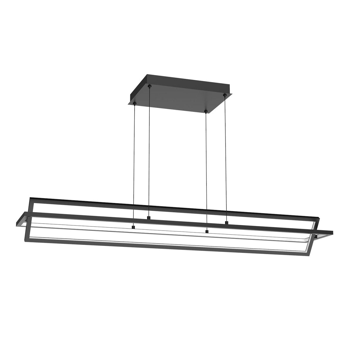 Suspension linéaire Mondrian - Noir 47 1/4" by Kuzco Lighting | Luminaires & cie
