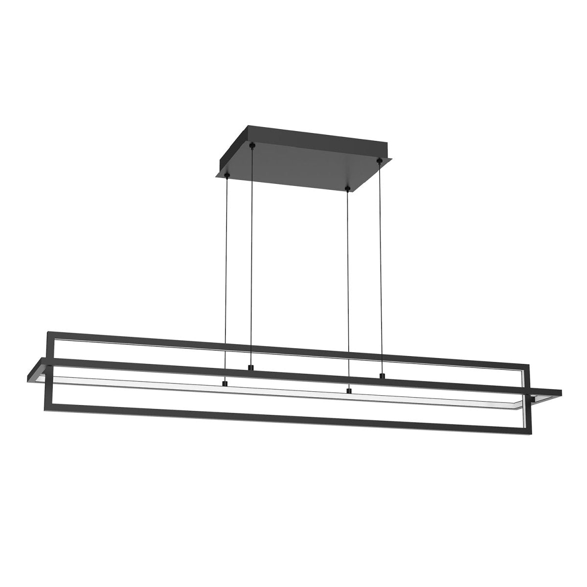 Suspension linéaire Mondrian - Noir 47 1/4" by Kuzco Lighting | Luminaires & cie