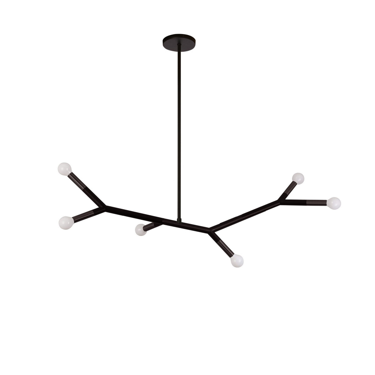 Lustre linéaire Morgan Noir mat, 39 1/4" – Dainolite