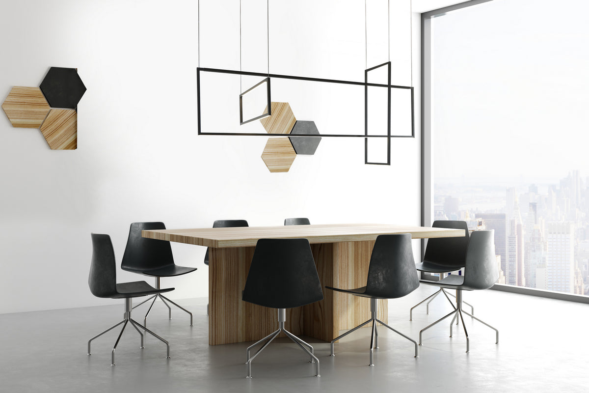 Suspension linéaire multiple Arkell Noir – vue 3