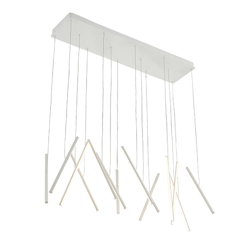 Suspension linéaire multiple Chute Blanc – Kuzco Lighting