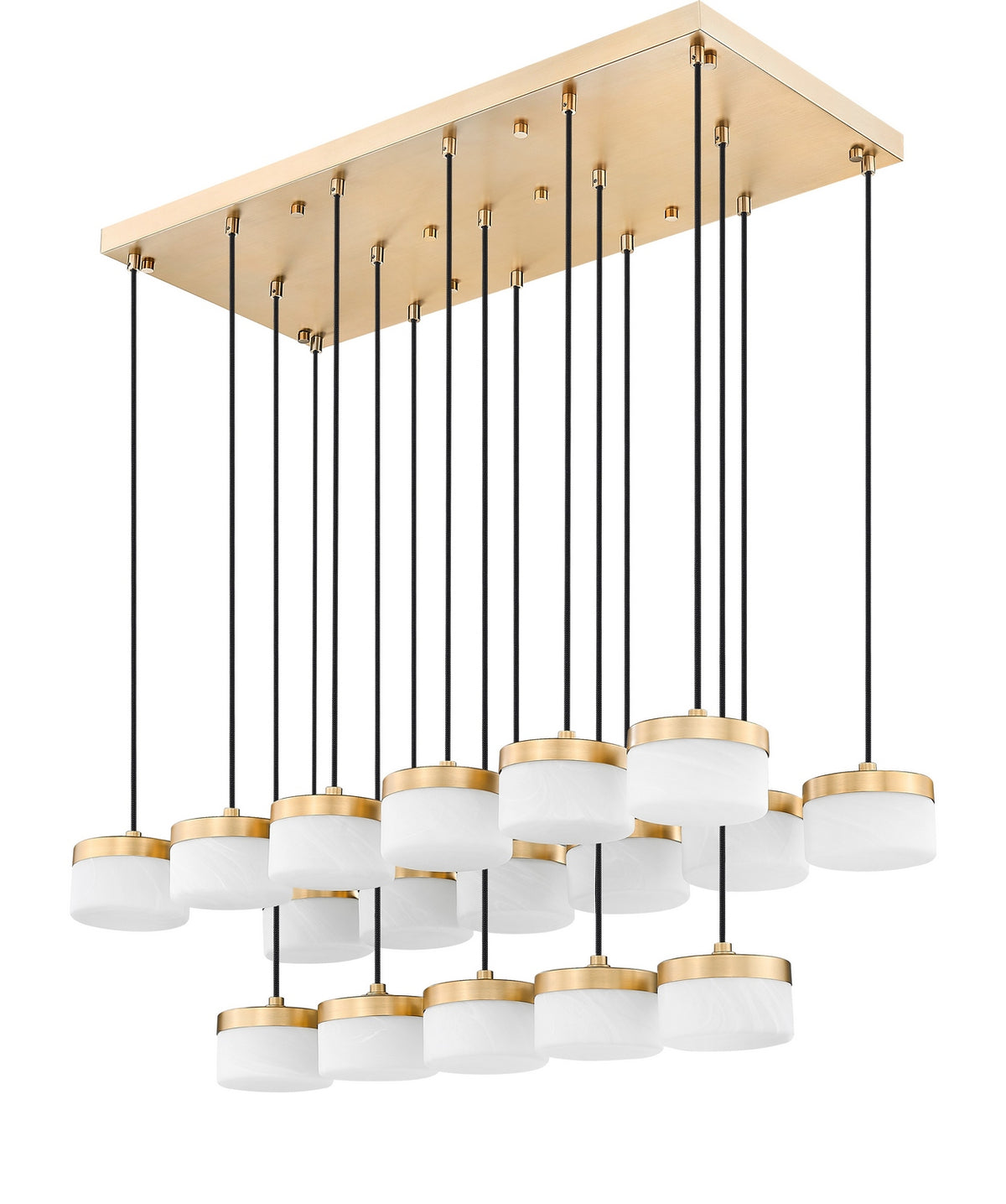 Suspension linéaire multiple Renaud Or moderne, nombre ampoules 17 – vue 5