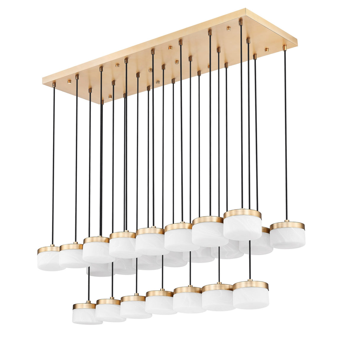 Suspension linéaire multiple Renaud Or moderne, nombre ampoules 23 – vue 5