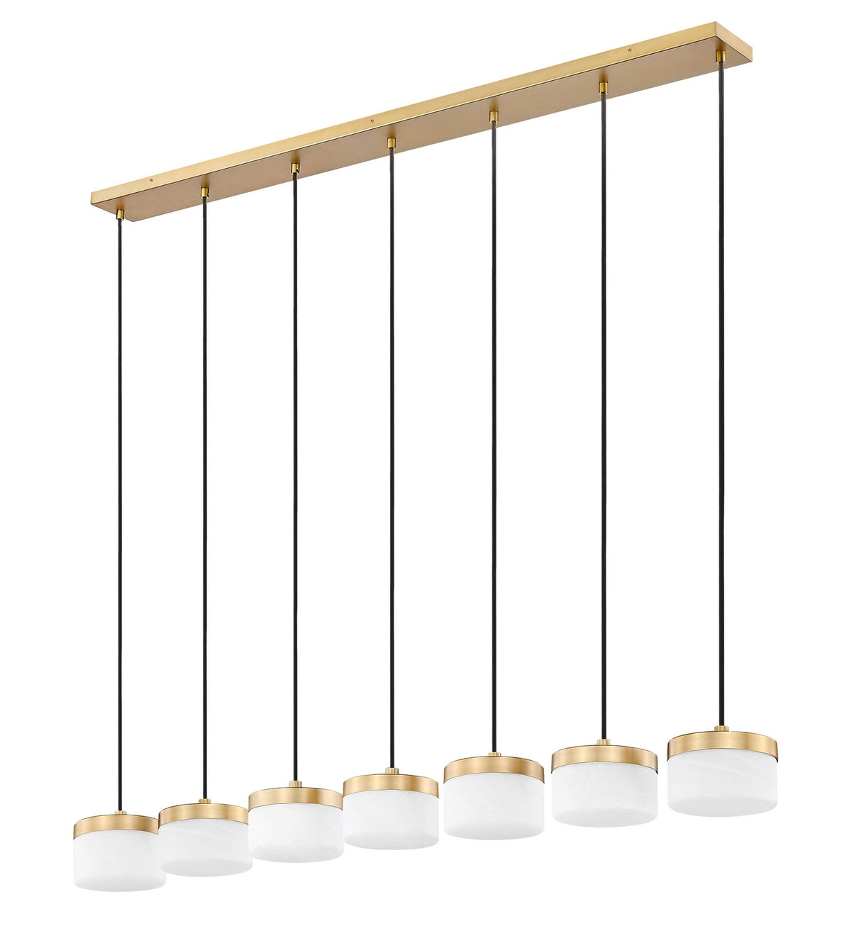 Suspension linéaire multiple Renaud Or moderne, nombre ampoules 7 – vue 6