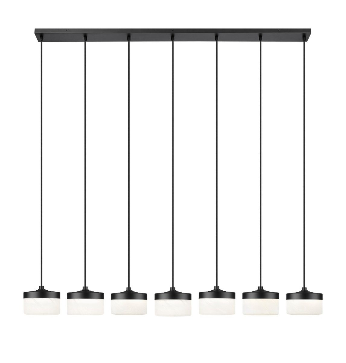 Suspension linéaire multiple Renaud - Or moderne 7 by Z-Lite | Luminaires & cie