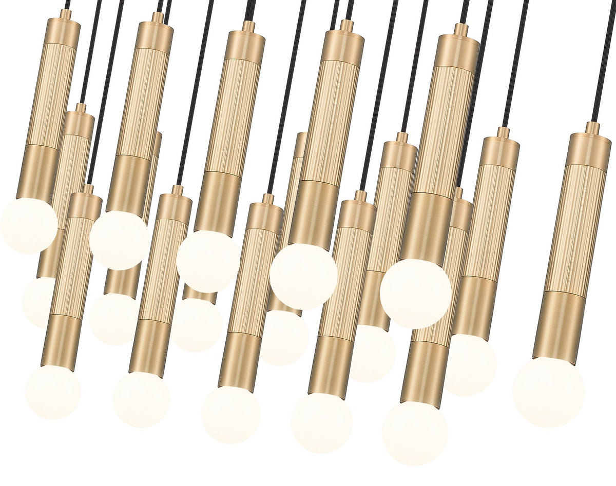 Suspension linéaire multiple Stari Or moderne, nombre ampoules 23 – vue 4