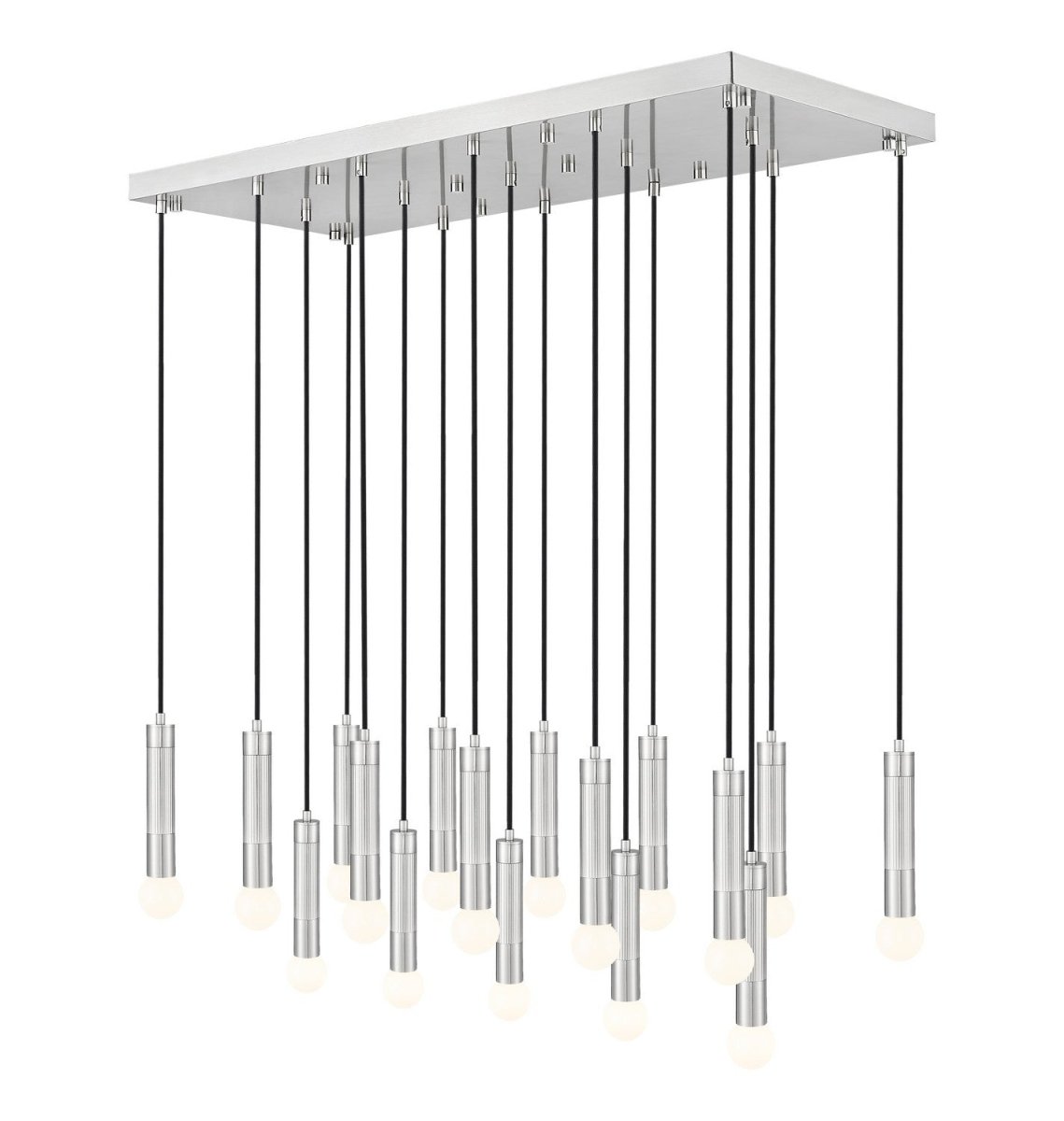 Suspension linéaire multiple Stari - Nickel brossé 17 by Z-Lite | Luminaires & cie