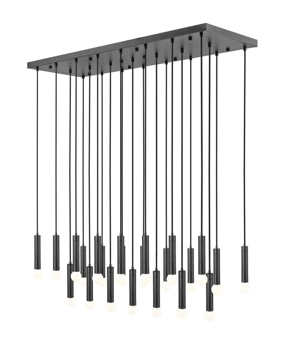 Suspension linéaire multiple Stari - Noir mat 23 by Z-Lite | Luminaires & cie