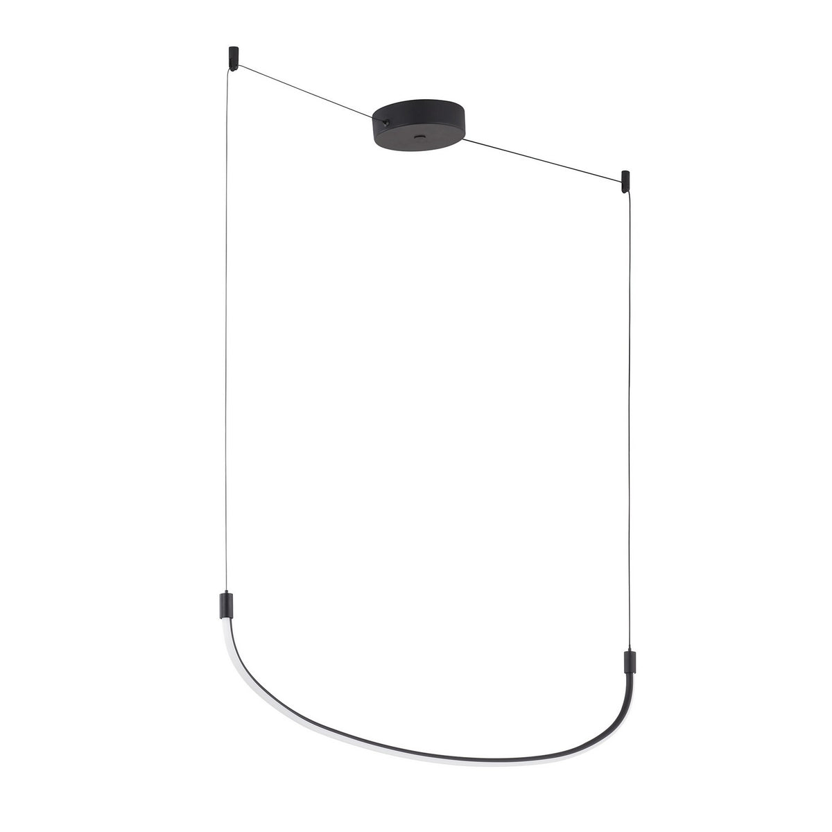 Suspension linéaire multiple Talis Noir – vue 2