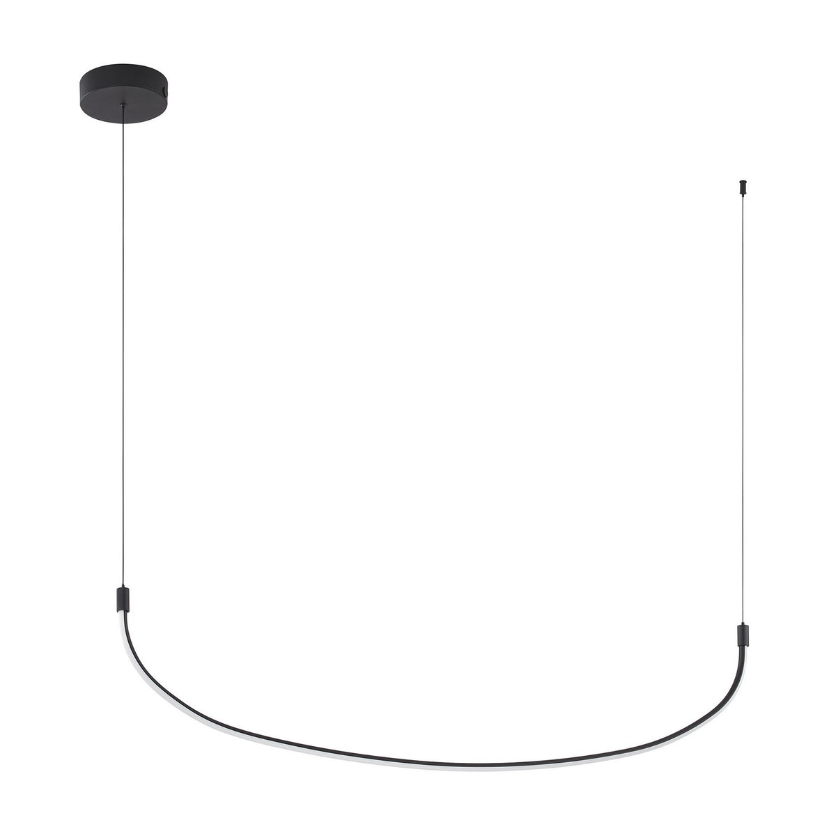 Suspension linéaire multiple Talis Noir – Kuzco Lighting