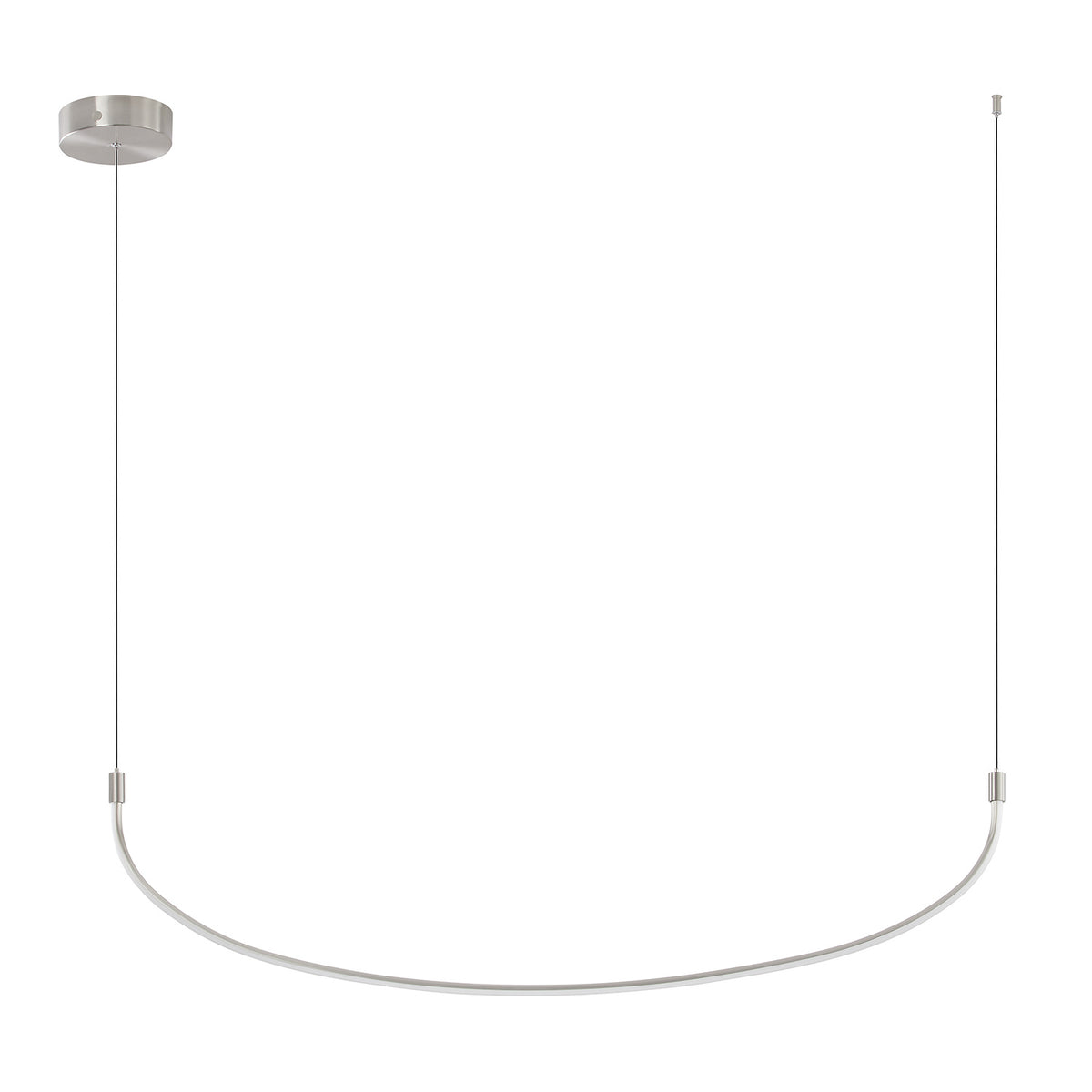 Suspension linéaire multiple Talis Nickel brossé – Kuzco Lighting