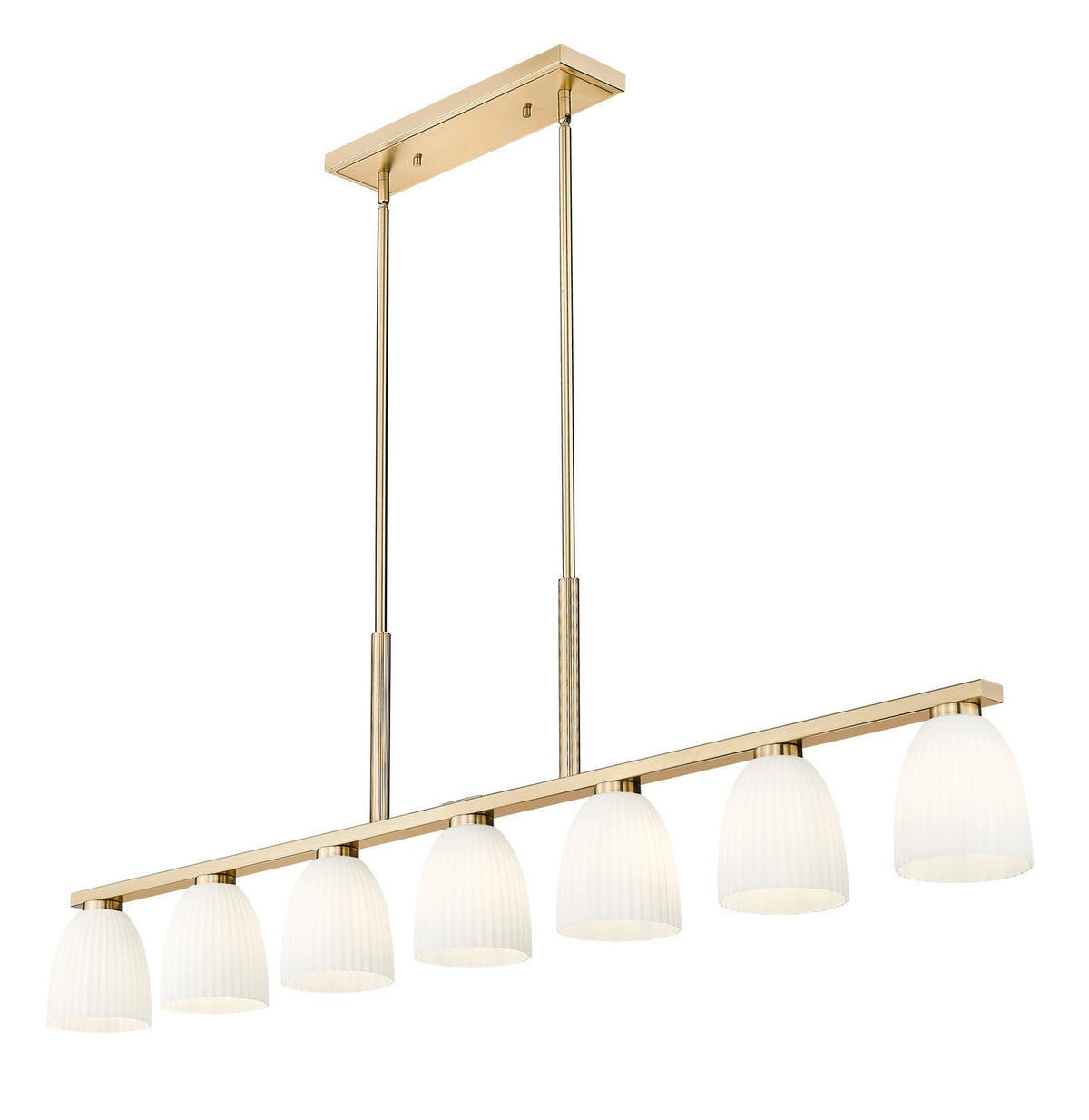 Suspension linéaire Naya Or moderne, 64" – vue 3