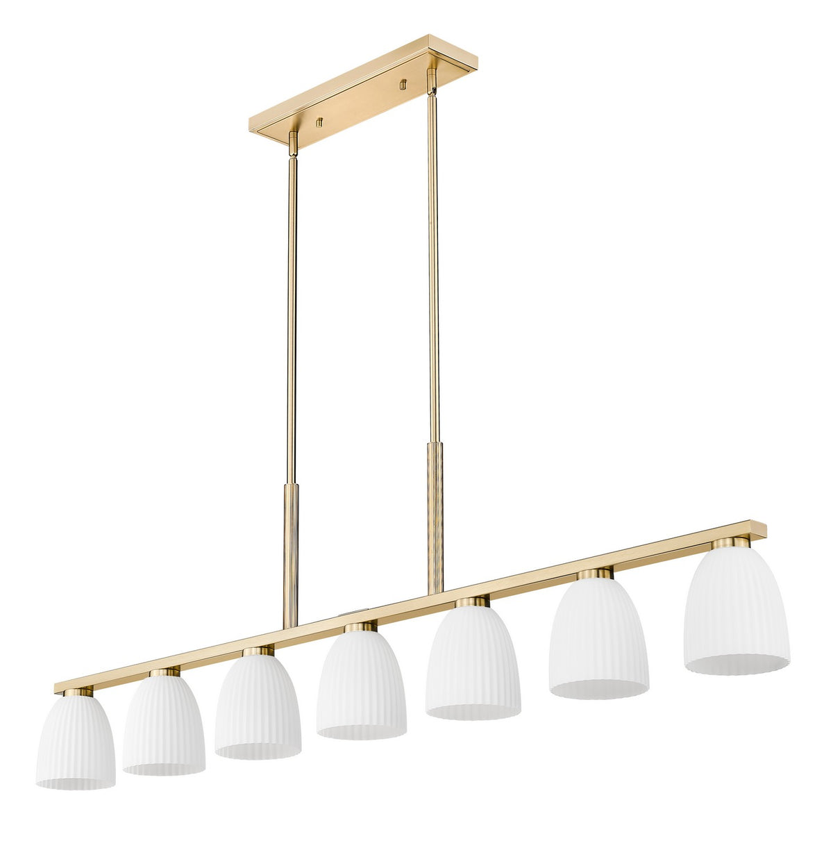 Suspension linéaire Naya Or moderne, 64" – vue 5
