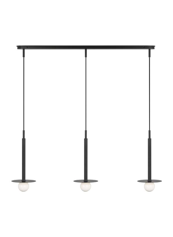 Suspension linéaire Nodes - Noir de minuit by Visual Comfort Studio | Luminaires & cie