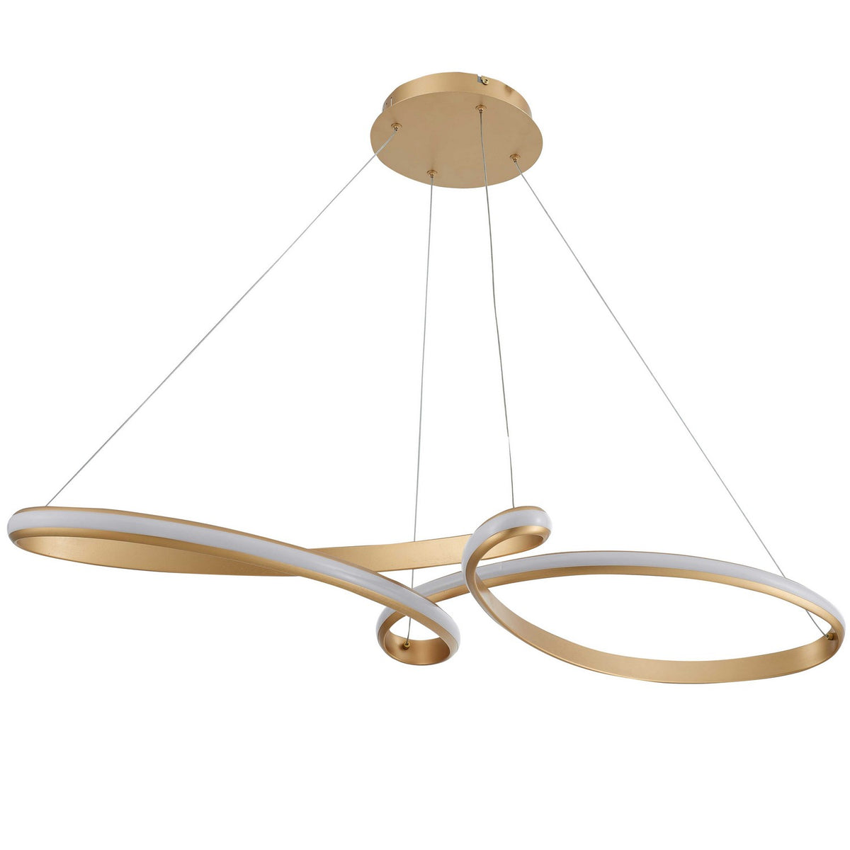 Suspension linéaire Nola Laiton vieilli – vue 2