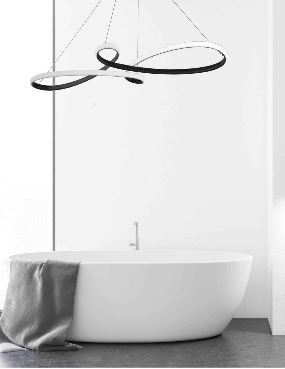 Suspension linéaire Nola Noir / Noir mat – vue 2