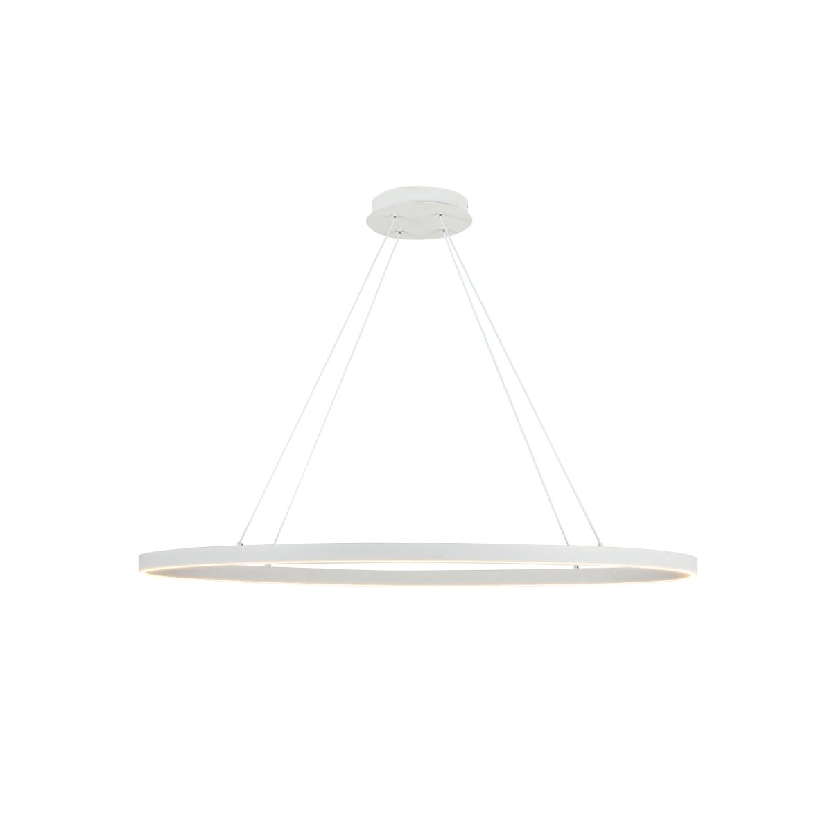 Suspension linéaire Ovale - Blanc 40" by Kuzco Lighting | Luminaires & cie