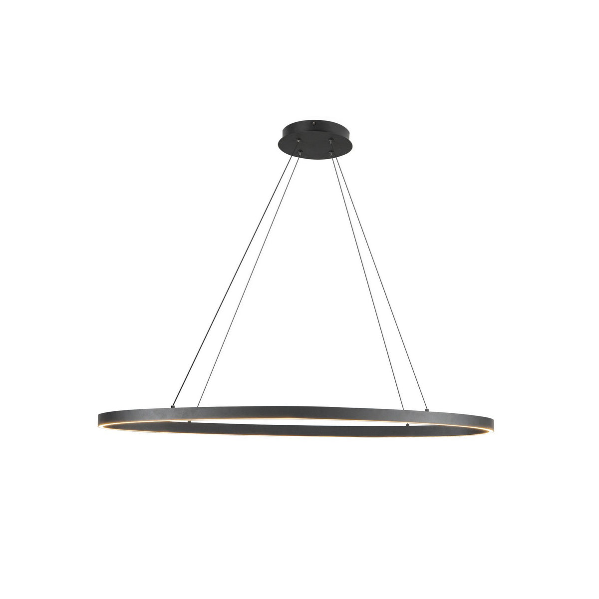 Suspension linéaire Ovale Noir, 16 3/8" – vue 3