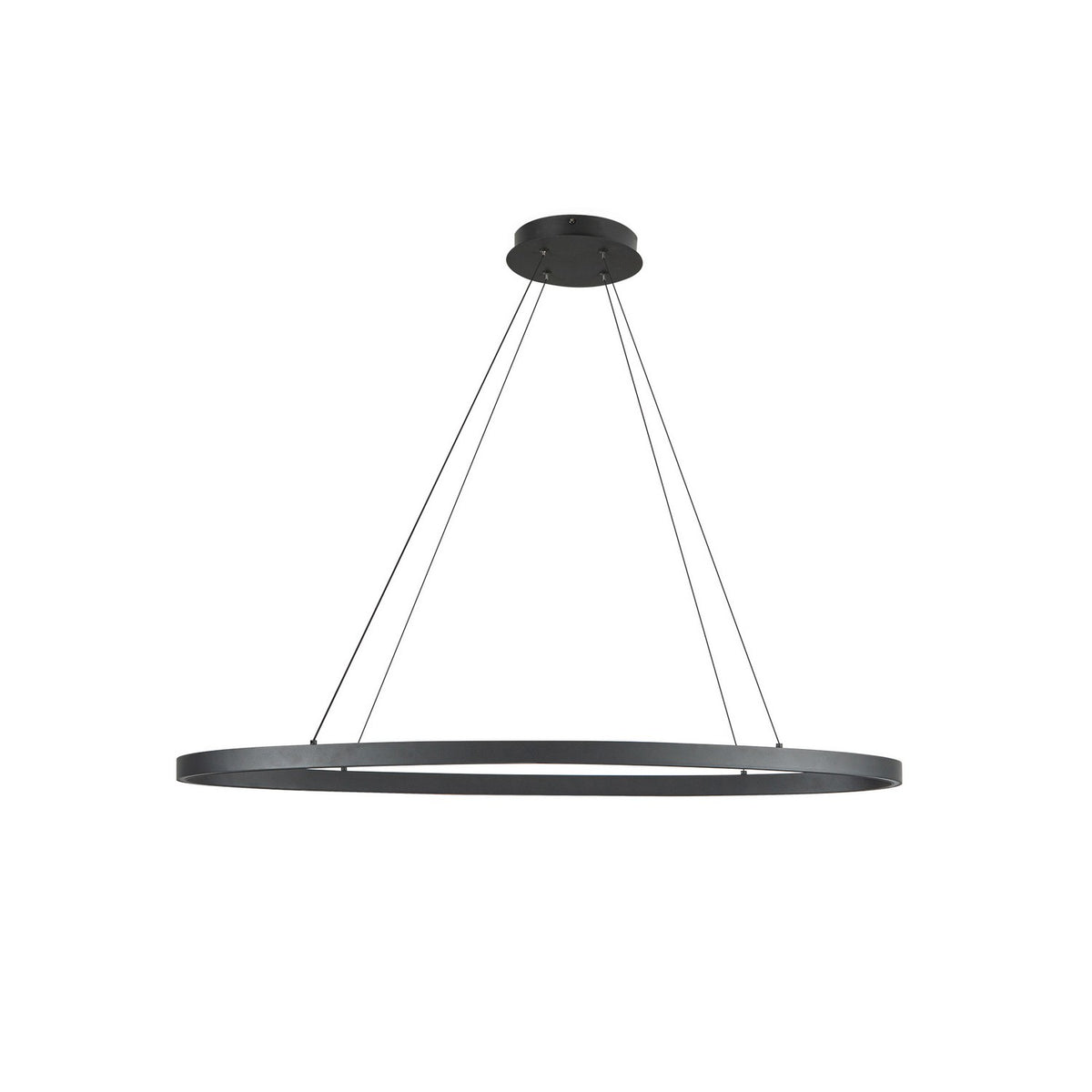 Suspension linéaire Ovale Noir, 16 3/8" – vue 4