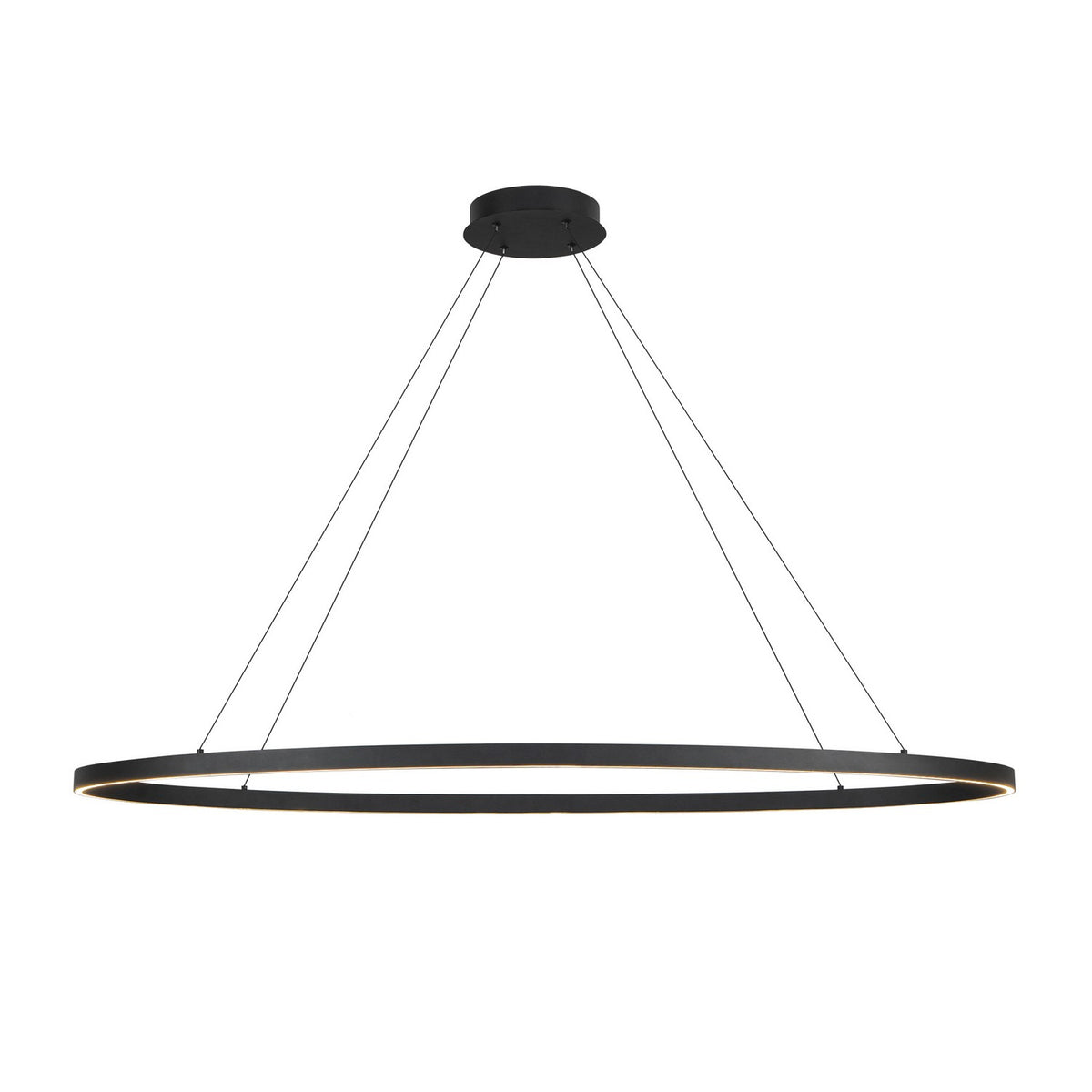Suspension linéaire Ovale Noir, 28 1/4" – Kuzco Lighting