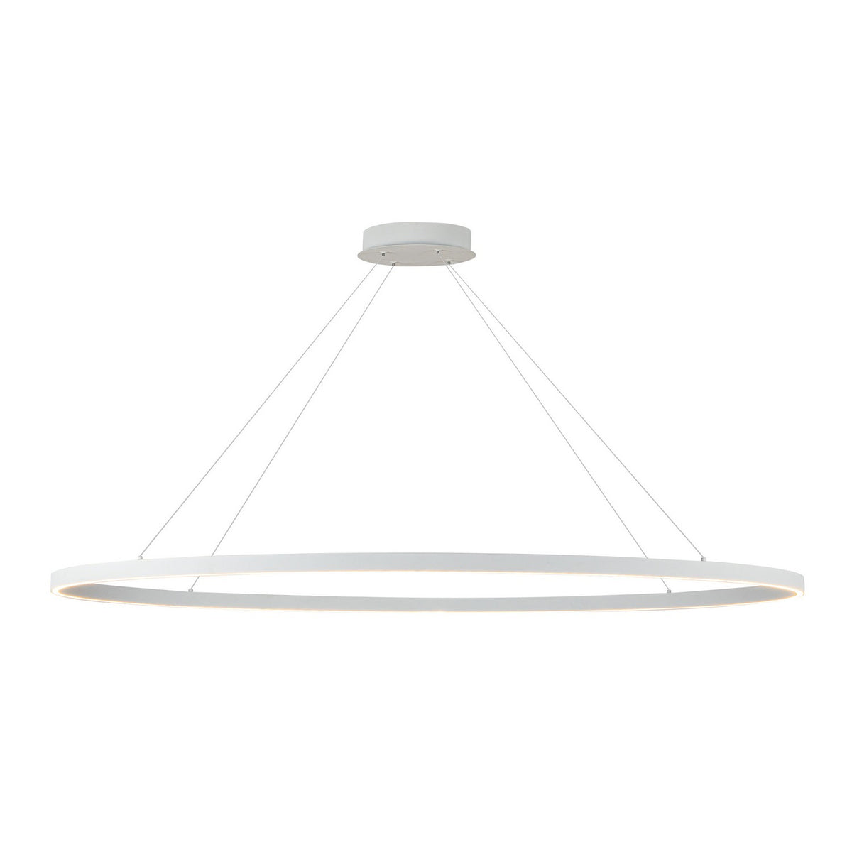 Suspension linéaire Ovale Blanc, 28 1/4" – Kuzco Lighting