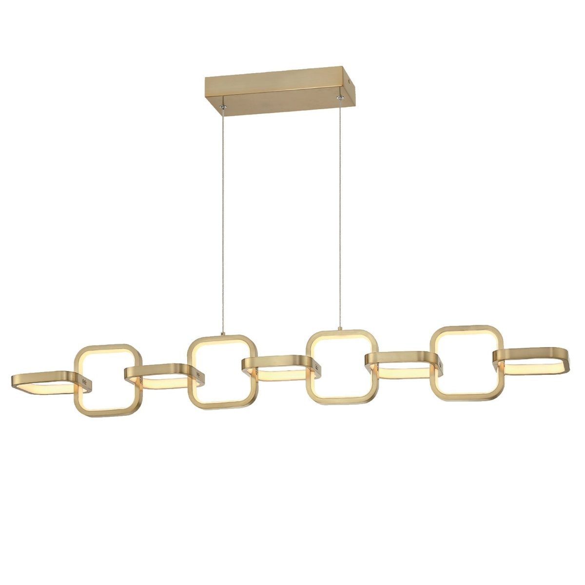 Suspension linéaire Patsy - Laiton âgé 5 1/2" by Dainolite | Luminaires & cie
