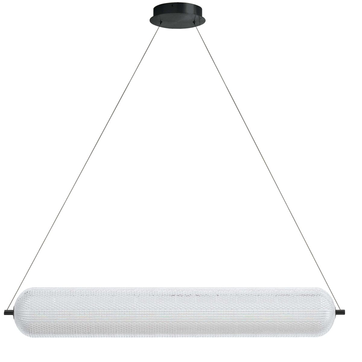 Suspension linéaire Peri - Noir mat by Dainolite | Luminaires & cie