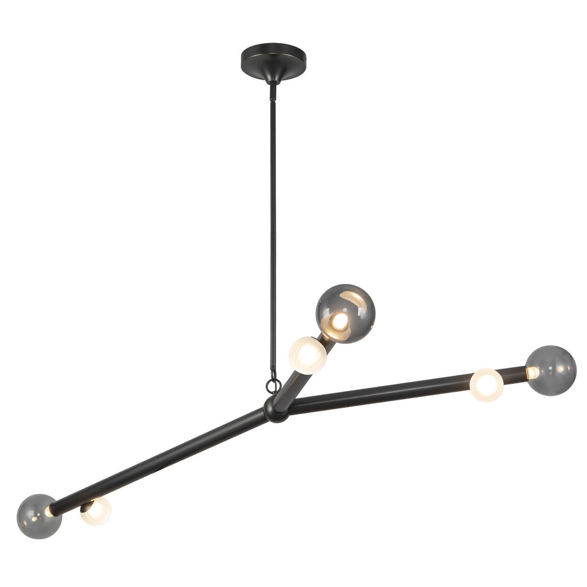 Suspension linéaire Reese Bronze urbain / Verre fumé – Kuzco Lighting