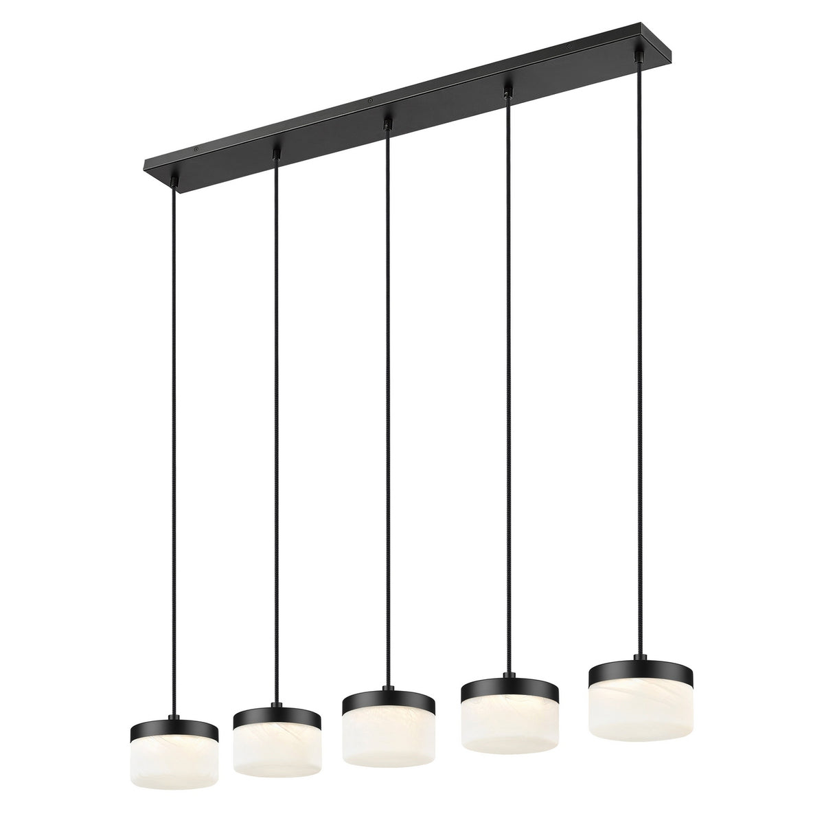 Suspension linéaire Renaud Noir mat – vue 3