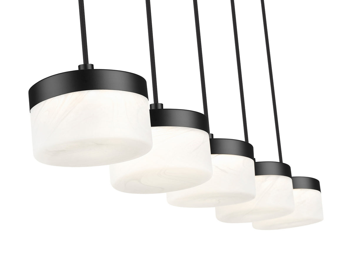 Suspension linéaire Renaud Noir mat – vue 4