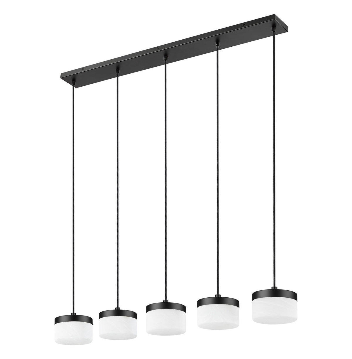 Suspension linéaire Renaud Noir mat – vue 6