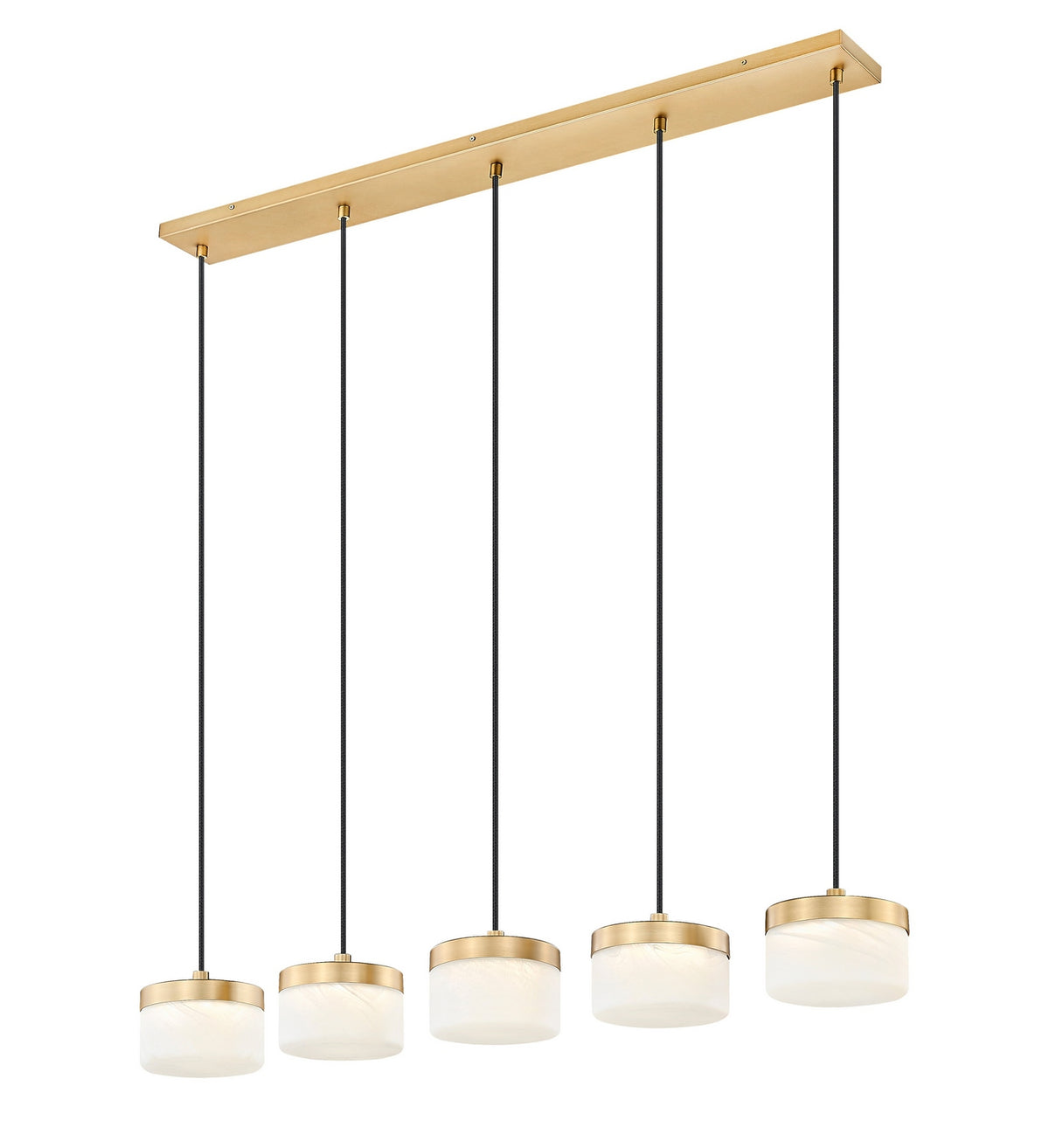 Suspension linéaire Renaud Or moderne – vue 3