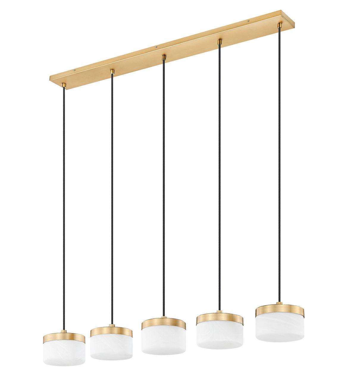Suspension linéaire Renaud Or moderne – vue 6