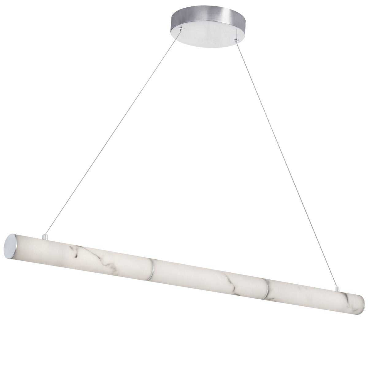 Suspension linéaire Reuben - Chrome poli by Dainolite | Luminaires & cie